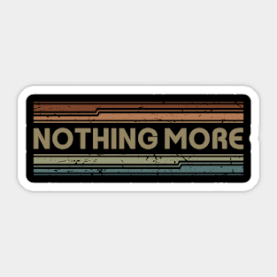Nothing More Retro Lines Sticker